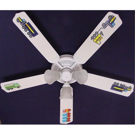 LIGHTITUP Tonka Trucks Ceiling Fan 52 in. LI2543763